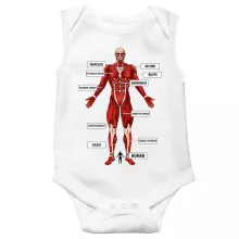Colossal Titan Sleeveless Baby Bodysuit – Attack on Titan parody
