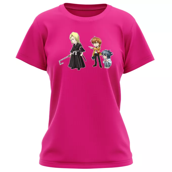 Damen T-shirts Parodie auf Bleach L, Lignt Yagami und Kira