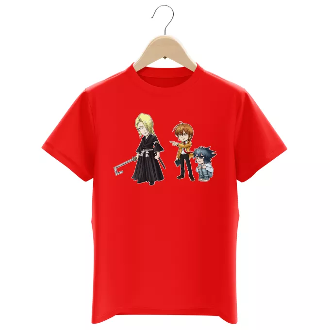 Magliette per bambini e ragazzi Paoridia Bleach L, Lignt Yagami e Kira