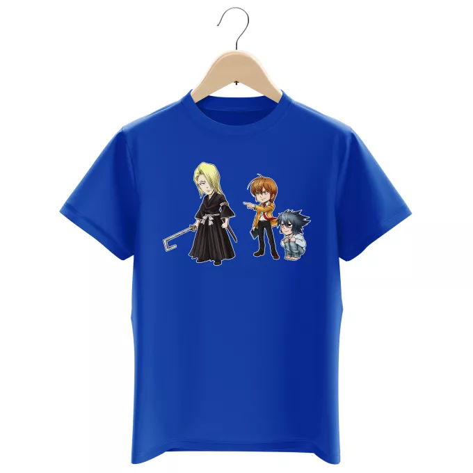 T-shirts för barn Parodi Bleach L, Lignt Yagami och Kira