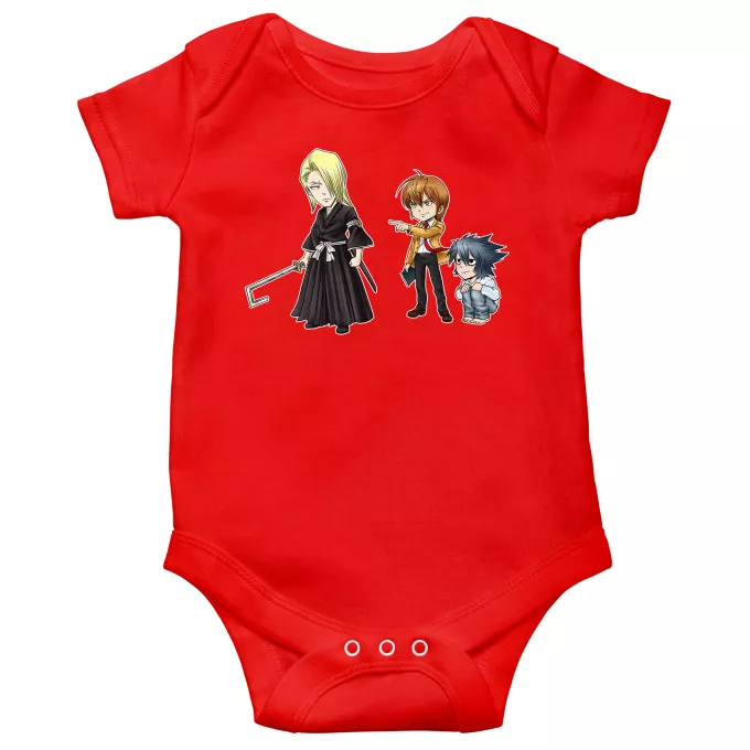 Body baby korta ärmar Parodi Bleach L, Lignt Yagami och Kira