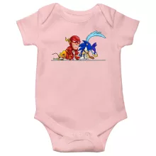 Body de bebé (Chica) “Flash y Speedy Gonzales y Sonic y el Correcaminos” – Parodia de Flash
