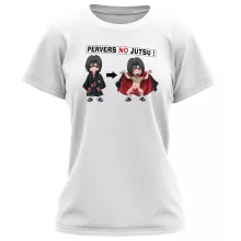 T-shirt Femme Itachi Uchiwa « Pervers no Jutsu » – Parodie Naruto