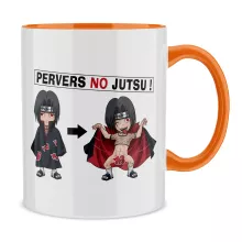 Mug Itachi Uchiwa « Pervers no Jutsu » – Parodie Naruto