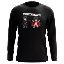 T-Shirt à manches longues Itachi Uchiwa « Pervers no Jutsu » – Parodie Naruto
