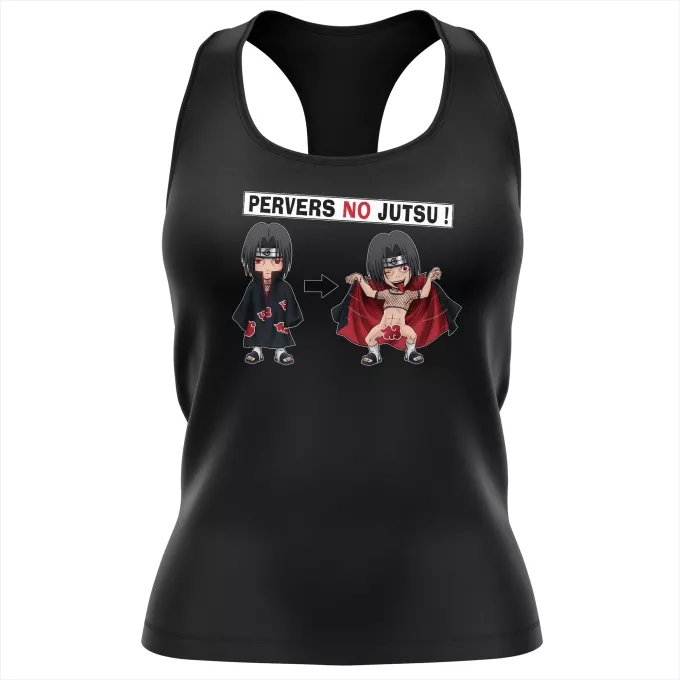Débardeur Femme Parodie Naruto Pervers no Jutsu - Itachi Uchiwa membre de l'Akatsuki