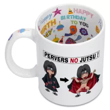 Mug Itachi Uchiwa « Pervers no Jutsu » – Parodie Naruto