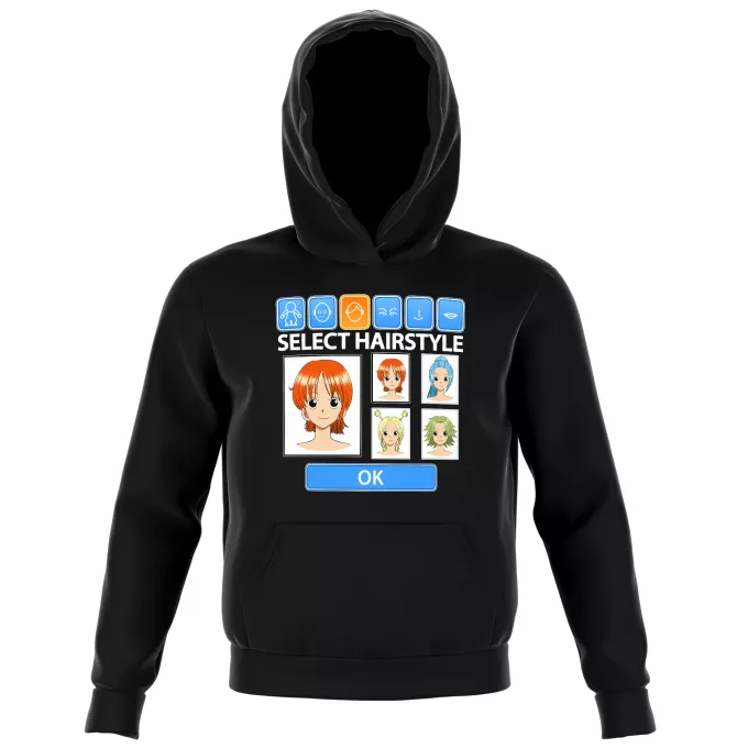 Kids Hooded Sweatshirts Parody of One Piece Nami from Straw Hats Pirates Crew