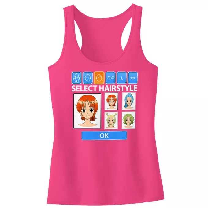 Girls Kids Tank Top Parody of One Piece Nami from Straw Hats Pirates Crew
