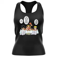 Son Goku Women's Tank Top “Son Goku, Naruto and Luffy” – Naruto parody