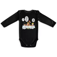 Son Goku Long sleeve Baby Bodysuit “Son Goku, Naruto and Luffy” – Naruto parody