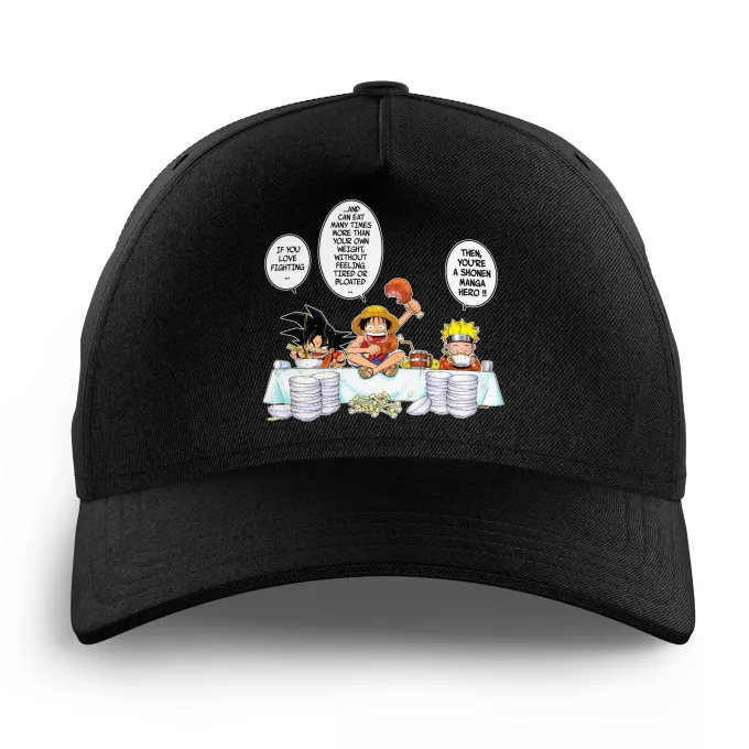 Kids Caps Parody of Naruto Son Goku, Naruto and Luffy