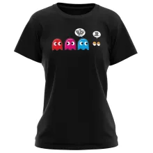 Women T-shirt – Pacman parody
