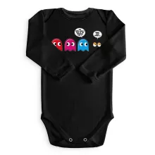 Long sleeve Baby Bodysuit – Pacman parody