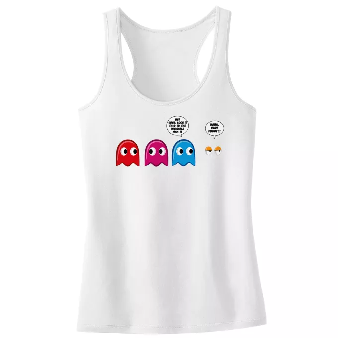Girls Kids Tank Top Parody of Pacman Pacman