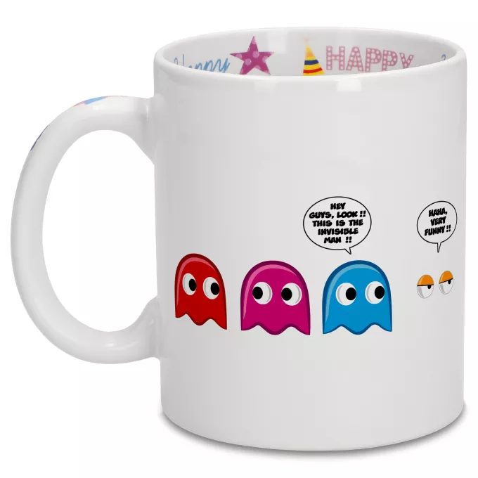 Happy Birthday Mugs Parody of Pacman Pacman