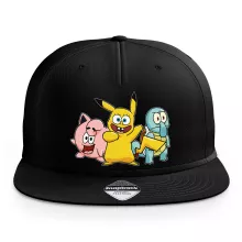 SpongeBob Cap “SpongeBob, Squidward Tentacles, Patrick Star and Pikachu” – Pokémon parody