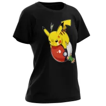 Pikachu Women T-shirt “Pikachu and Ash Ketchum” – Pokémon parody