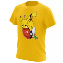 Pikachu T-Shirt “Pikachu und Satoshi” – Parodie auf Pokémon