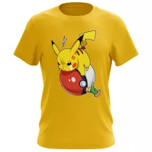Pikachu T-Shirt “Pikachu und Satoshi” – Parodie auf Pokémon