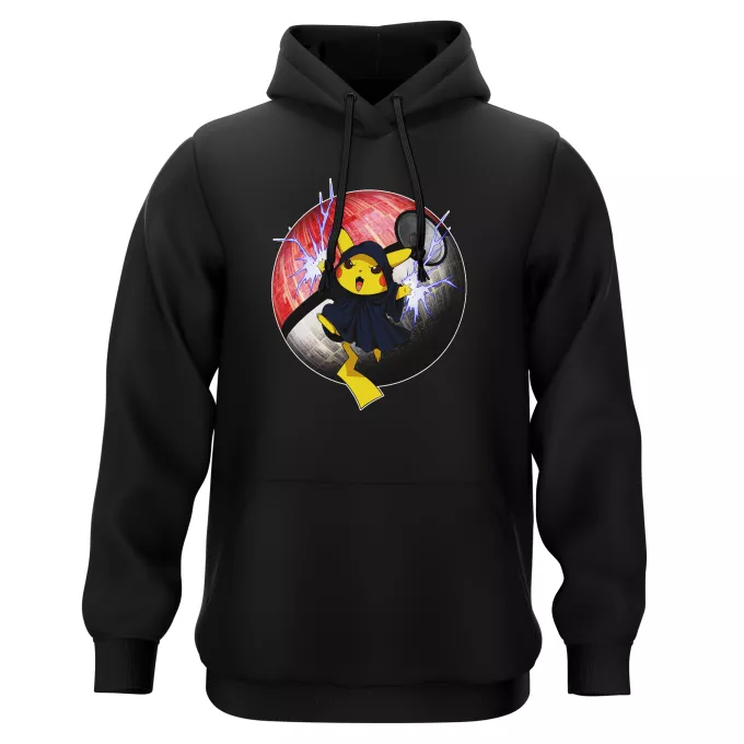 Camisolas com capuz Paródia Pokémon Pikachu e Darth Sidious