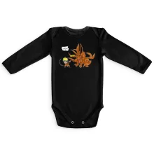 Body bébé manches longues « Va chercher ! » – Parodie Naruto