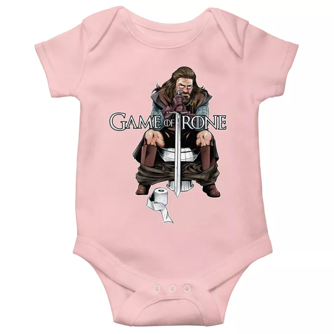 Body bébé manches courtes (Filles) Parodie Game of Thrones Game of Trone... :) - Eddard Stark