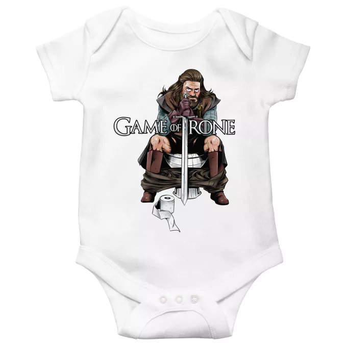 Body bébé manches courtes Parodie Game of Thrones Game of Trone... :) - Eddard Stark