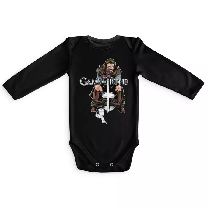Body bébé manches longues Parodie Game of Thrones Game of Trone... :) - Eddard Stark