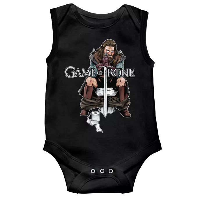 Body bébé sans manches Parodie Game of Thrones Game of Trone... :) - Eddard Stark