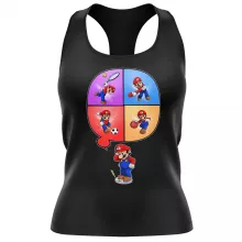 Canotta da Donna Mario “Mario e Wii Fit” – Parodia dei Super Mario