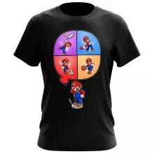 Maglietta Mario “Mario e Wii Fit” – Parodia dei Super Mario