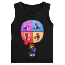 Canotte da bambini e ragazzi Mario “Mario e Wii Fit” – Parodia dei Super Mario