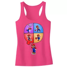 Canotta per bambine e ragazze Mario “Mario e Wii Fit” – Parodia dei Super Mario