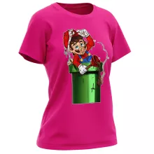 Mario Damen T-shirt – Parodie auf Super Mario