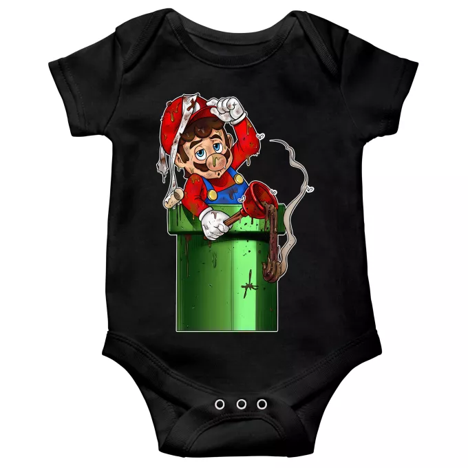 Body per bambini a maniche corte Paoridia Super Mario Mario