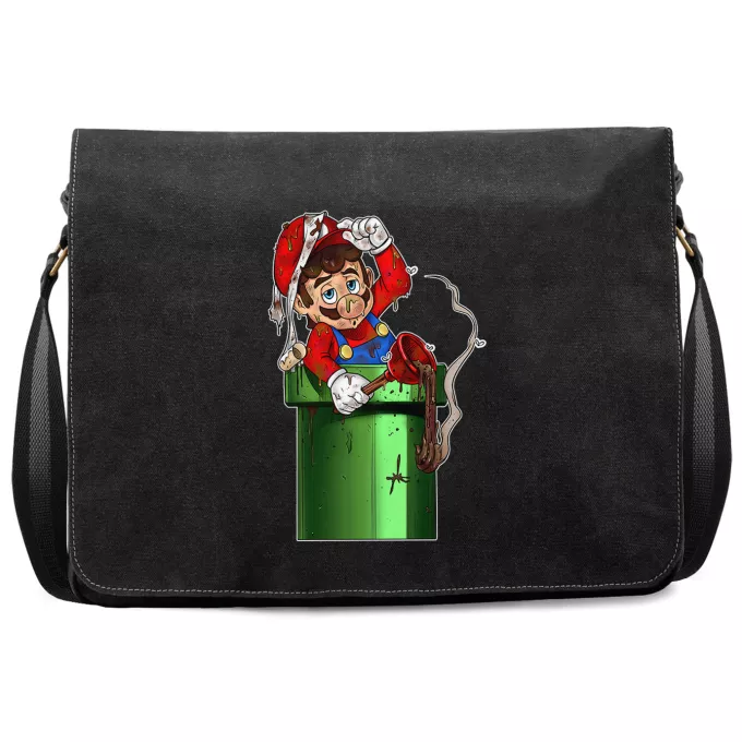 Borsa Da Postino In Tela Paoridia Super Mario Mario