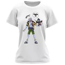 T-shirt Femme Arlong « Papa... WTF !! » – Parodie Naruto