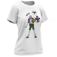 T-shirt Femme Arlong « Papa... WTF !! » – Parodie Naruto