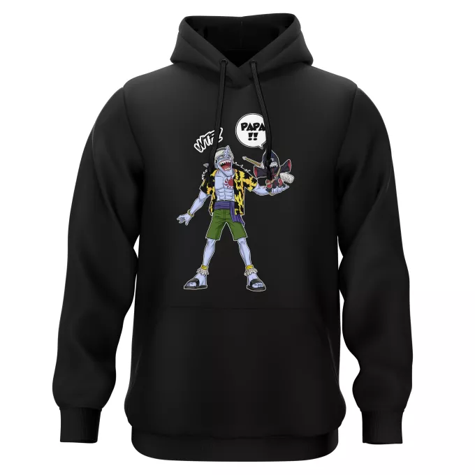 Sweat-shirts à Capuche Parodie Naruto Papa... WTF !! - Arlong, Kisame