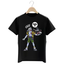 T-shirt Enfant Arlong « Papa... WTF !! » – Parodie Naruto