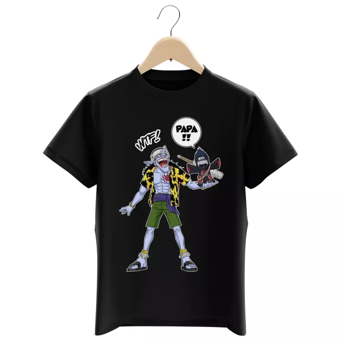 T-shirts Enfants Garçons Parodie Naruto Papa... WTF !! - Arlong, Kisame