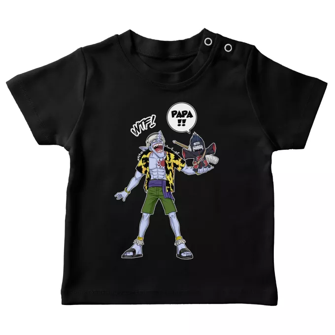 T-shirts bébé Parodie Naruto Papa... WTF !! - Arlong, Kisame