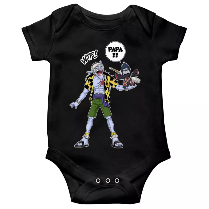 Body bébé manches courtes Parodie Naruto Papa... WTF !! - Arlong, Kisame