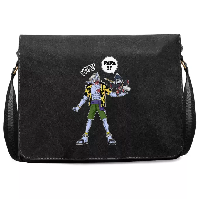 Sac à Bandoulière Premium Parodie Naruto Papa... WTF !! - Arlong, Kisame