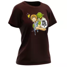 T-shirt Femme Yoda « Luke... Je suis ton sac !! » – Parodie Star Wars