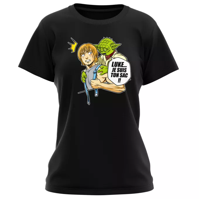 T-shirts Femmes Parodie Star Wars Luke... Je suis ton sac !! - Yoda, Luke Skywalker