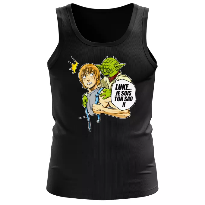 Débardeurs Hommes Parodie Star Wars Luke... Je suis ton sac !! - Yoda, Luke Skywalker