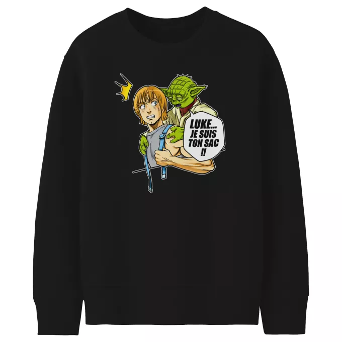 Pulls Enfants Parodie Star Wars Luke... Je suis ton sac !! - Yoda, Luke Skywalker
