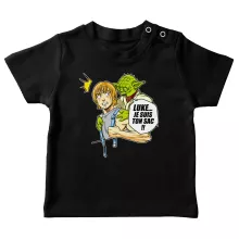 T-shirt bébé Yoda « Luke... Je suis ton sac !! » – Parodie Star Wars